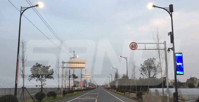 浙江大云温泉小道聪明路灯