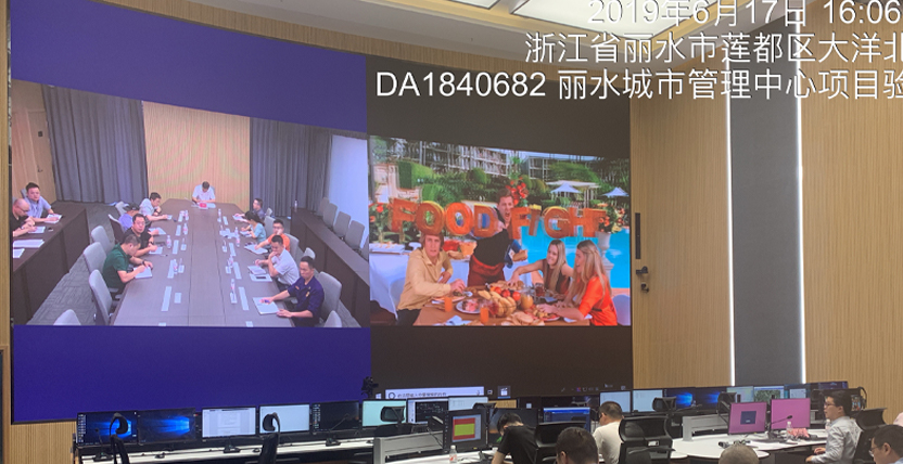 浙江丽水,都会办理,批示中间,LED显现屏