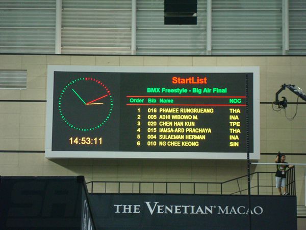 澳门科技大学运动场全彩led室内显现屏