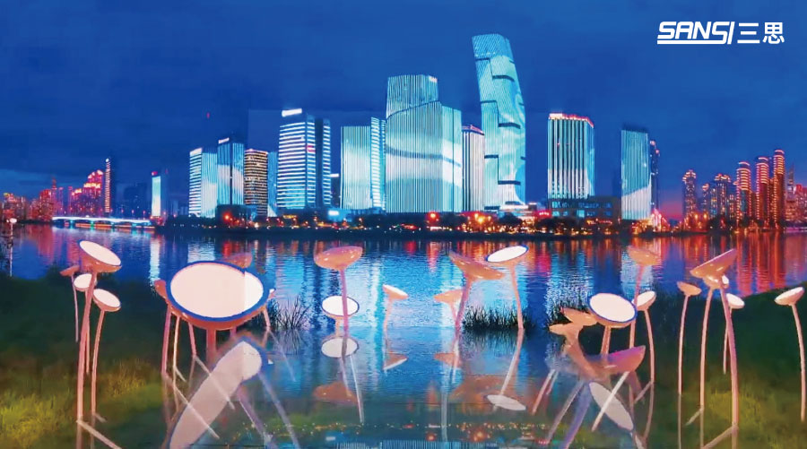 福建新思惟进修馆,元宇宙展现,LED显现