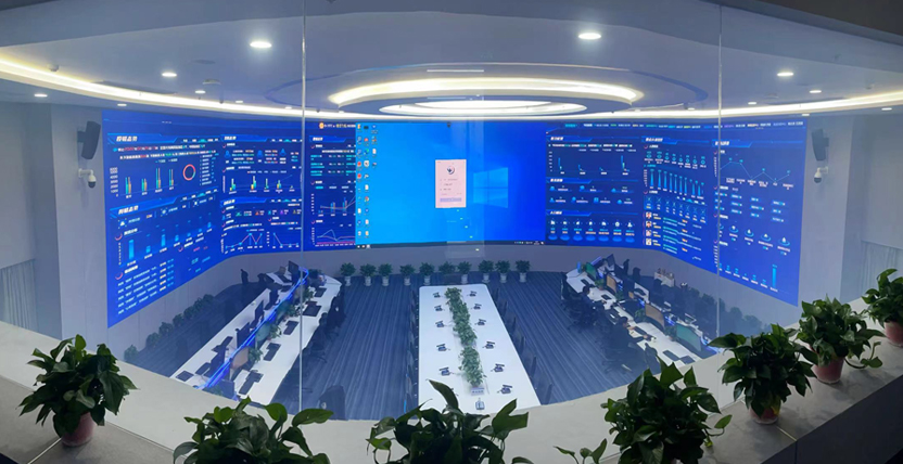 盐城东台,公安局聪明中间,LED显现屏