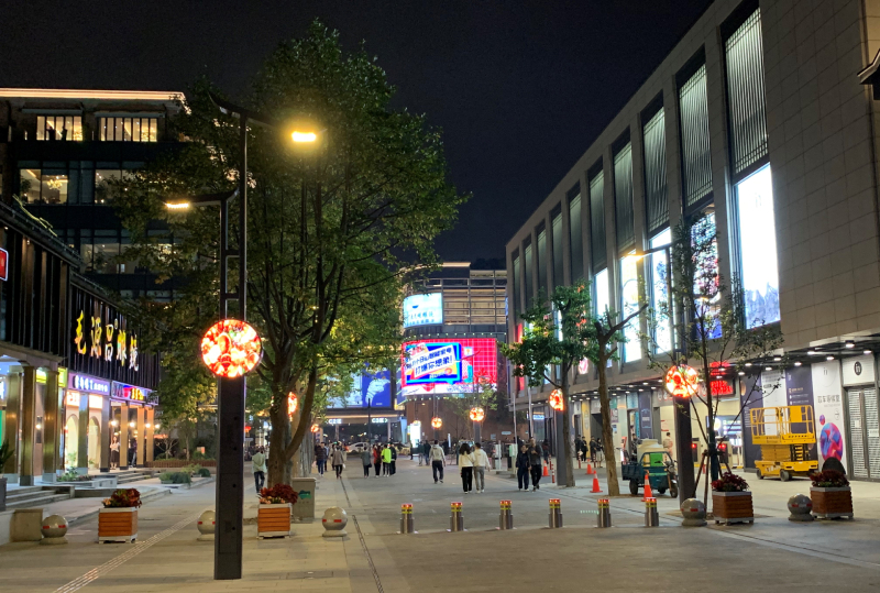 杭州西湖“醉”美聪明路灯