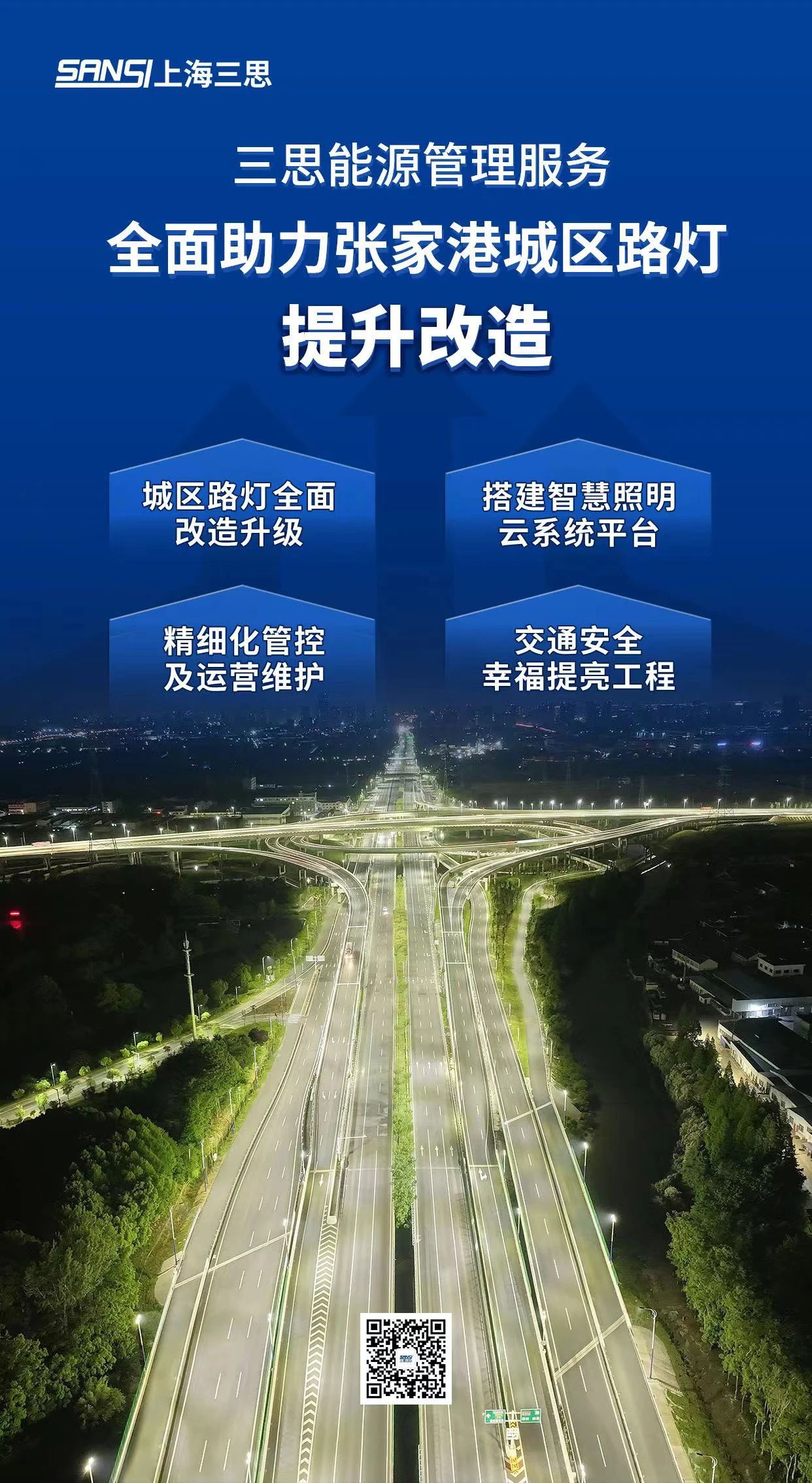 重磅,三思,动力办理办事,周全助力,张家港,城区,路灯进级革新